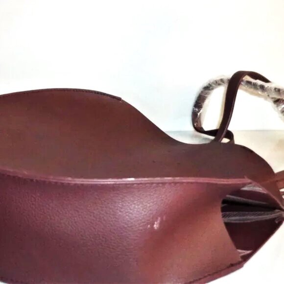 PRS1 - ROUND LEATHER Handbag Shopping Bag by TSC Makeup Bag Beach Bag Diaper - Picture 3 of 8